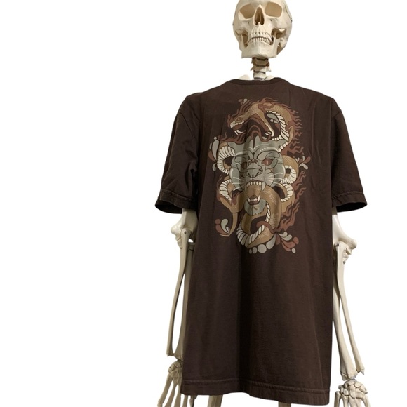 Marc Ecko Other - 2004 Skatewear Streetwear Marc Ecko Cut & Sew Brown T-Shirt